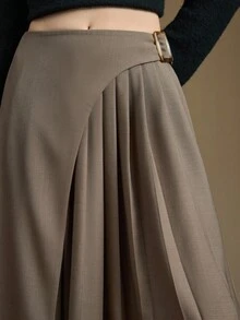 Ontre 2025 Automne/Hiver Nouveau Toutes Saisons, Port Quotidien, Port Automnal, Tissu Tressé Élégant, Jupe Femme, Décontracté Chic, Trajet Bureau, Port Quotidien, Nouvel An et Noël pour Femmes