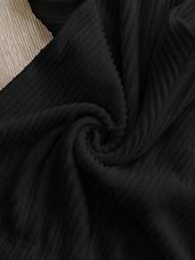 SHEIN 抽绳装饰松紧腰纯色阔腿裤，孕妇装