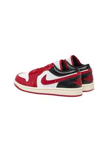 Air Jordan 1 Low 女款运动鞋 白色/健身红-黑-帆白 DC0774 - 白色/黑色/帆白色/健身紅 - 查看 5