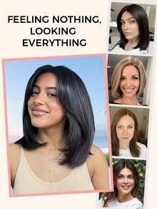 Tóc Trang Trí Đồ Cho Nữ Tóc Thật Nâng Cấp Ren Đế Không Nổ Tóc Topper Để Thêm Tóc Tập - S8 - Xem 8