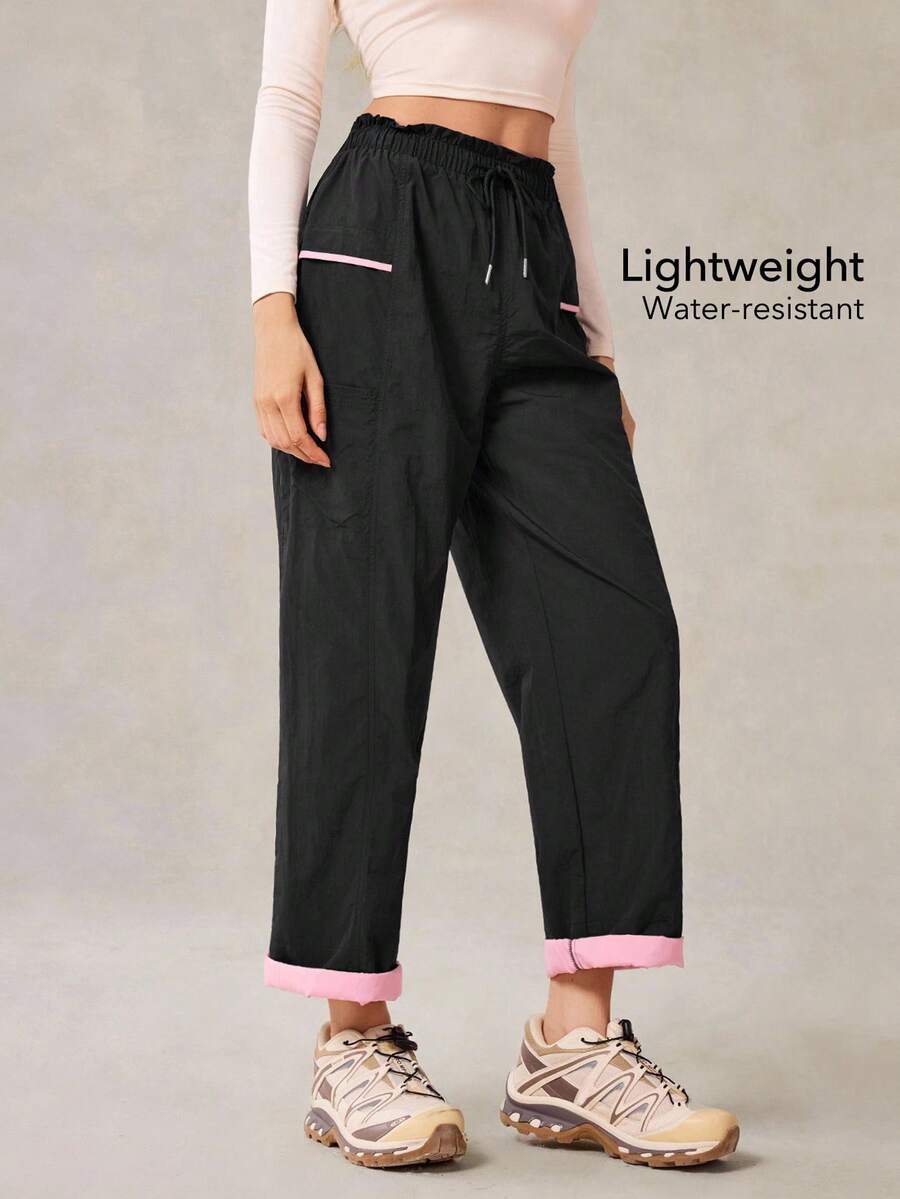 OutZeal Quần thể thao nữ, thích hợp cho cắm trại, leo núi, mùa hè, xuân, chống thấm nước, nhẹ, năng động. - màu đen - Xem 1