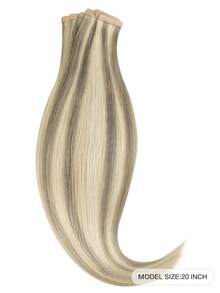 20PCS Straight Tape In Human Hair Extensions 100% Real Remy Human Hair 14-24inches Natural High Quality 50G/Pack For Salon Silky Seamless Invisible PU Tape In Hair Extensions