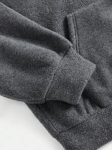 SHEIN Girlism 2 件套休闲百搭校园运动英文图案灰色连帽衫，适合青少年女孩，秋冬 - 灰色 - 查看 9