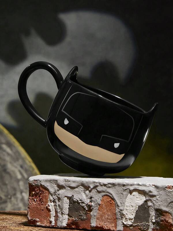 BATMAN X SHEIN Tazza in ceramica da 350ml con personaggio cartoni animati 3D, un regalo