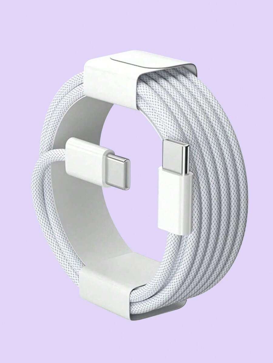 Tương thích với cáp sạc nhanh USB C của iPhone 17/16/15, cáp dữ liệu sạc USB-C sang Type C (dây bện nylon dài 3,3/6,6/10 feet) để sử dụng trong nhà/ngoài trời/du lịch và trên ô tô, sạc nhanh 60W~18W, tương thích với iPhone 17/16/15/Pro/Pro Max/IPad, tương thích với Samsung, tương thích với dây sạc điện thoại di động /~Android - Màu Xám nhạt - Xem 1