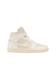 Nike Air Jordan 1 Mid Women's Sneakers White BQ6472 - Legend Light Brown/Muslin/Sail - View 1