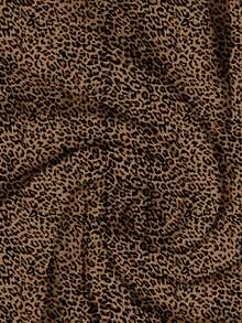 SHEIN LUNE Áo nỉ chui đầu dáng rộng in họa tiết da báo, thích hợp cho nữ cỡ lớn, phù hợp cho mùa thu/đông. - Nhiều màu - Xem 6