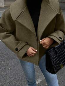 Calvaya Plus Size Urban Vintage Overcoat, Autumn/Winter