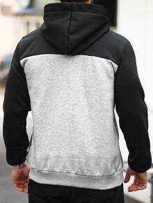 Manfinity CasualCool Áo hoodie có mũ trùm đầu màu khối thông thường dành cho nam, mùa thu - Nhiều màu - Xem 2
