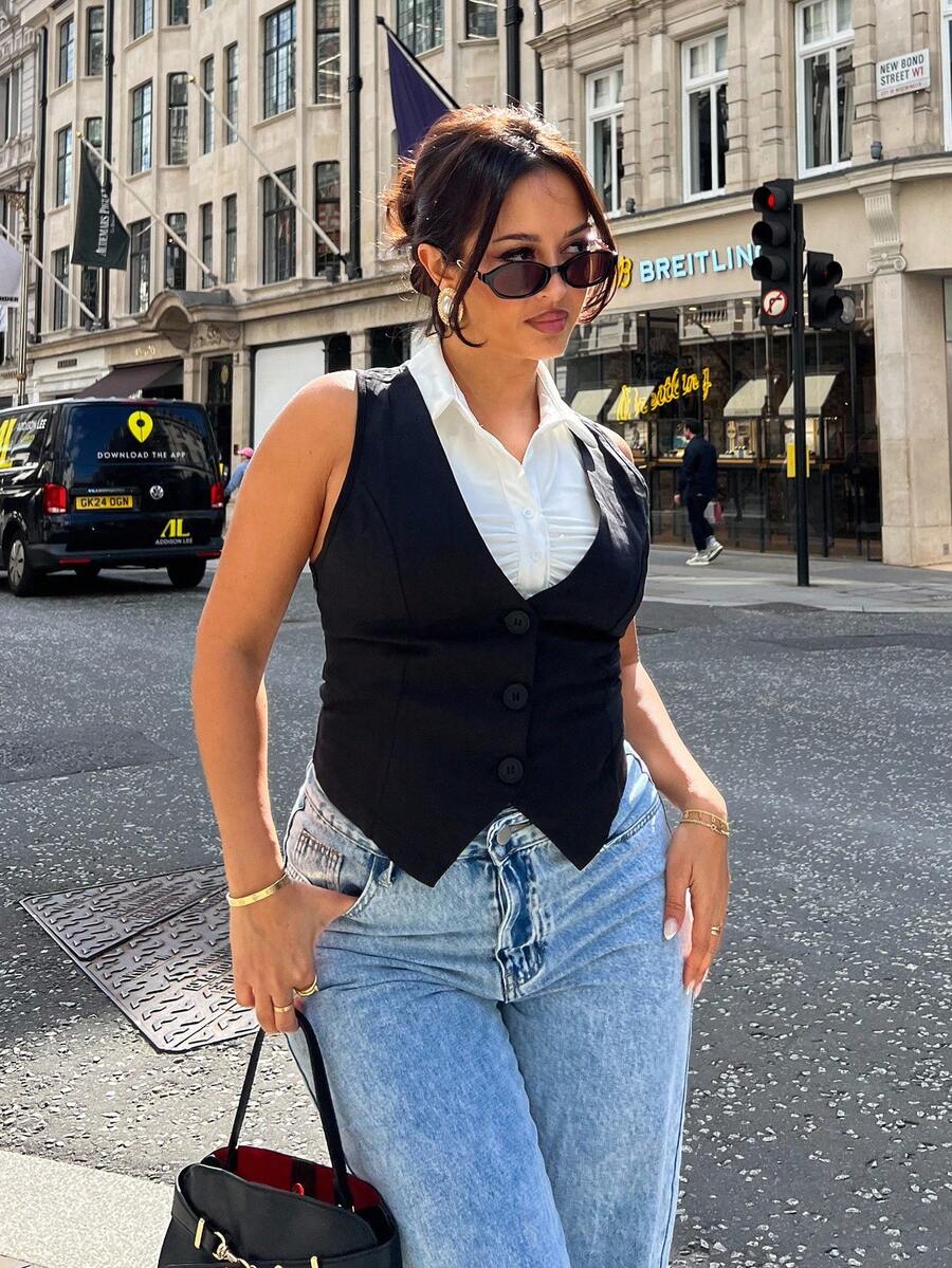 NegzBox Chaleco De Traje De Chaqueta