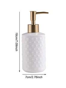 Cirelle 1 Pc Ceramic Bathroom Toiletries With Breath Relief Carving, Including Toothbrushing & Rinsing Cups, Bathroom Set, Lotion Bottles, Toothbrush Holders, And Rinsing Cups - Multicolor - View 3