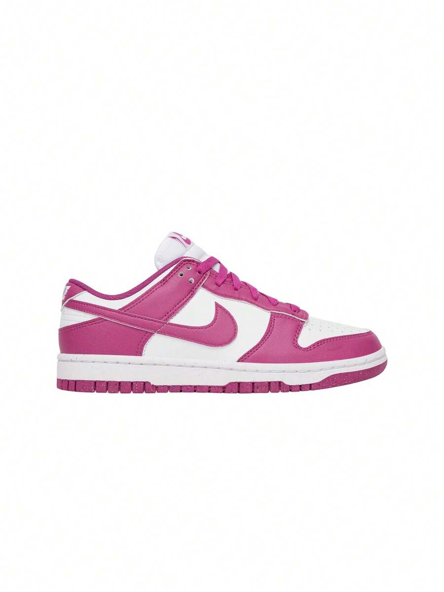 DUNK Women's Sneakers White/Hot Fuchsia DD1873-110 - White/Hot Fuchsia - View 1