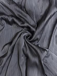 Roveilla Tuta elegante da donna taglie forti con scollo a V, maniche a lanterna, gamba ampia e rifiniture a balze in stile patchwork - Albicocca - Visualizzare 8