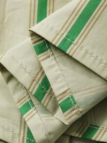 DAZY Tricou casual cu dungi largi 2 în 1 pentru femei, mânecă lungă, top modest la modă