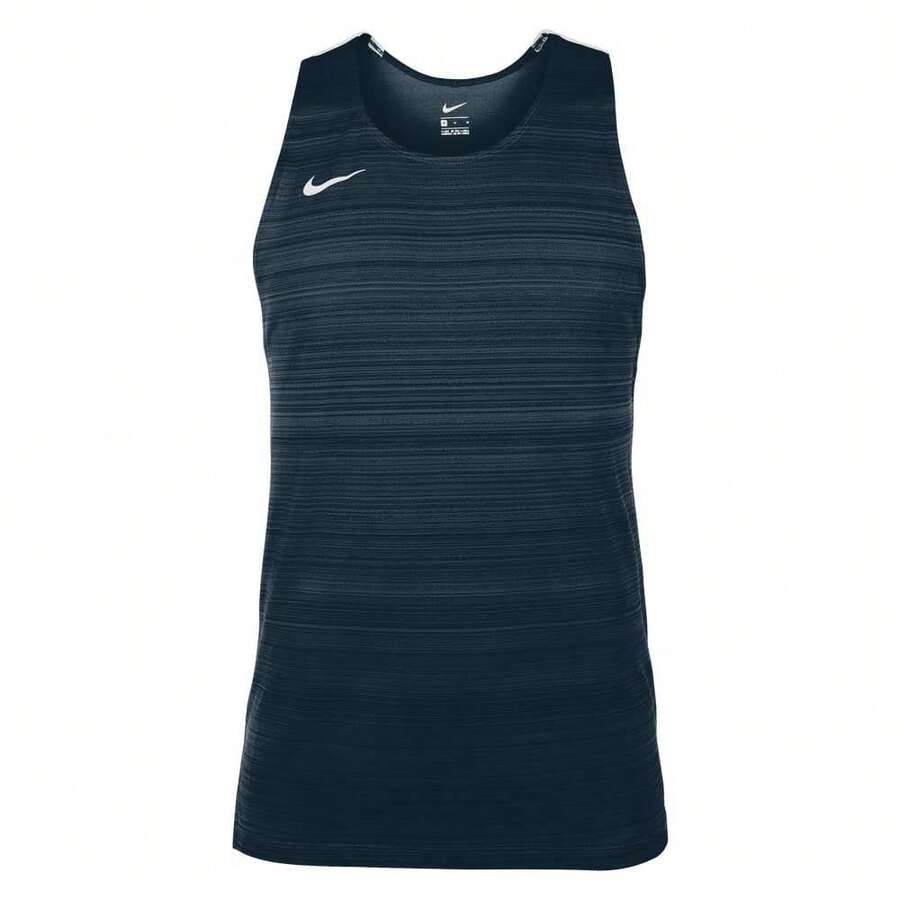 Nike Stock Men Running Tank Top Navy Blue - Navy Blue - View 1