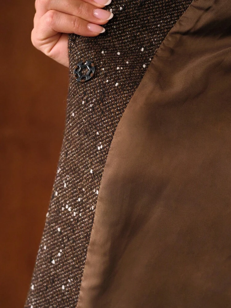 WOOL BELTED STRUCTURED COAT