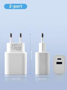 JMMO 25W Fast Charger, EU Plug PD Charging Adapter, Compatible With Apple, And Other Smartphones Nan Fast Charging