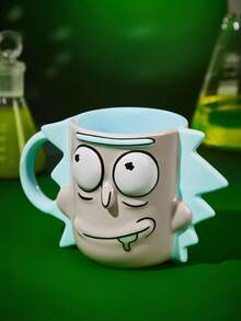 Rick and Morty X SHEIN 500ml Ceramic Cartoon Character Mug - Multicolor - View 2