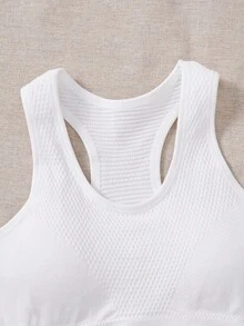 Easithlete Set de 2 sujetadores deportivos sin costuras de unicolor para mujer, ropa de fitness diaria