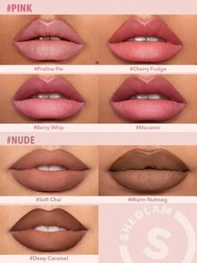 SHEGLAM Glam 101 Bộ đôi son môi & chì kẻ viền môi Berry Whip 2 trong 1, son lì hai đầu, chì kẻ viền môi dạng bút, lên màu đậm, lâu trôi, mịn, dễ thoa, trang điểm môi hồng nâu, mỹ phẩm làm đẹp cho nữ và nữ sinh, hoàn hảo cho mùa thu đông, phong cách Y2K sang chảnh, phù hợp làm quà sinh nhật, tiệc Halloween, màu đẹp nhất - Nhiều màu - Xem 7