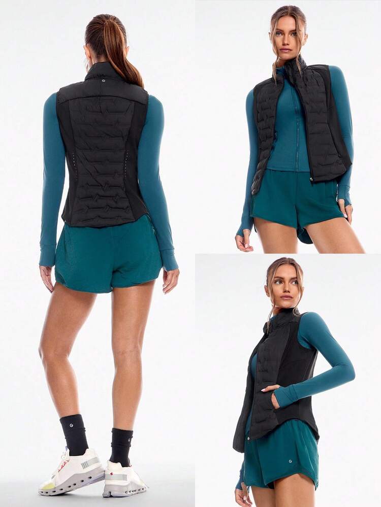 チルフレックス ソフト ウォーム チル シームレス ストレッチ リフレクター ダウンプルーフ スリムフィット パファーベスト 秋冬 アウトドア デイリーカジュアル