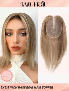 Hair Toppers for Women Real Human Hair Pieces for Women with Thinning Hair Topper for Adding Hair Volume - S10 - View 1