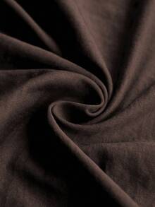 SHEIN LUNE Plus Size Casual Hooded Long Jacket With Large Pockets Fall - Rust Brown - View 9