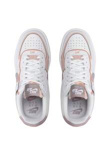 Nike Air Force 1 Shadow Women Shoes White/Pink Oxford/Rose CI0919 - White/Light Orewood - View 4