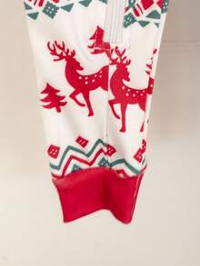 Infant & Baby Girl Elegant Floral Print Long Sleeve Jumpsuit, Comfortable & Stylish Romper,Snug Fit Holiday Baby Clothes Toddler Christmas Pajamas