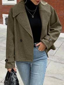 Calvaya Plus Size Urban Vintage Overcoat, Autumn/Winter