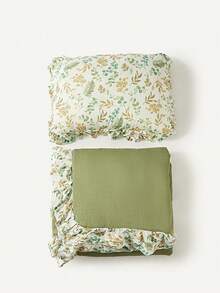 Cozy Pixies 2 Pieces Set, Crib Thickened Ruffle Flower 1 Pillow And 1 Blanket) - Multicolor - View 8