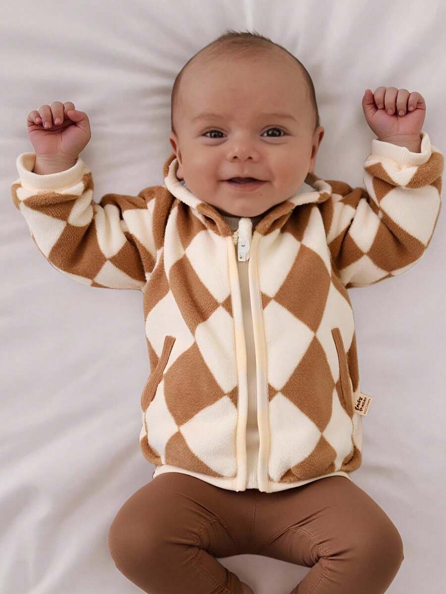 Zitysport Hemdjacke Herren Hemd Sherpa Fleece Kariert Gefüttert