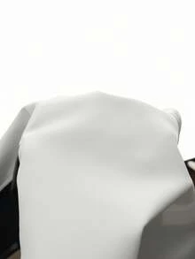 Slaydiva Autumn And Winter Casual Street Motorcycle Style Round Neck Long-Sleeved Off-Shoulder Ultra-Cut Black And Red PU Women's Jacket Y2k