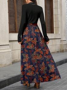 EMERY ROSE فستان طويل أنيق وكاجوال للنساء، خريف/شتاء - أبيض - مشاهدة 3