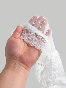 ROMWE Avant Women's Sweet & Sexy Vacation Style Faux Pearl Chain Decor Bustier Tank Top