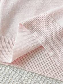 秋冬款女童字母花卉印花长袖毛衣和针织裤休闲套装 - 彩色 - 查看 7