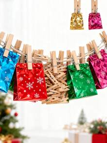 200pcs Mini Photo Clips, 50 Pcs, 1.4 Inch Small Wooden Clothespins For Baby Cloth, Pictures