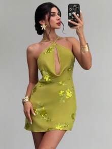 Firerie Sleeveless Hollow Out Vintage Fashionable Dress, Party Dress, Prom Dress, Wedding