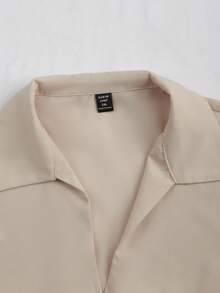 Franclia Plus Size Women Long Sleeve V-Neck Blouse & Flared Hem Skirt Suit, Elegant Office Outfit, Date Wear, Autumn/Winter 2 Pieces Set Two Piece Set Women Skirt Elegant Casual Classy Dress Coffee Brown Dress Women Clothing Elegant