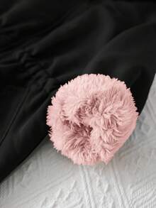 SHEIN 女婴户外保暖连体衣，秋冬季 - 黑色 - 查看 4