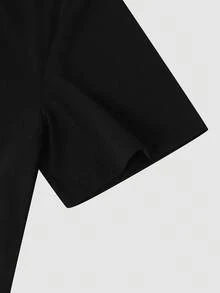 Manfinity Homme Plus Size Men's Bull Head Graphic Round Neck Short Sleeve T-Shirt, Summer