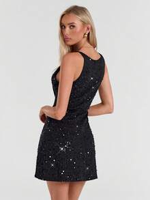 Avantive 秋季女装/秋季/返校/乡村音乐会服装/女士音乐会服装/外出服装/生日服装/万圣节服装/休闲/Y2k/2000 年代/Y2k 服装 Y2k/90 年代/性感服装/西部女装/波西米亚风/乡村/俱乐部/办公室/鸡尾酒会/复古/紧身/狂欢服装节日/有趣/优雅/老钱/街头服饰/度假服装/乡村音乐会服装/工作服/端庄/春假/单身女郎服装/音乐会/基本款/毕业/万圣节/亮片连衣裙/派对连衣裙/黑色迷你连衣裙 - 黑色 - 查看 3