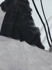 Manfinity Dauomo 男士字母印花圆领短袖休闲T恤 - 灰色 - 查看 5