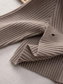 SHEIN Playful Pals Baby Girl V-Neck Button-Front Long Sleeve Cardigan Set, Minimalist Solid Color Outfit For Home & Outdoor Autumn And Winter Two Piece Suit Brown Baby Clothes Toddler Two Piece Sets Two Piece Winter Outfits For Toddler Girl Neutral Baby Clothes Unisex Fall Baby Winter Dress Knit Baby Girl Clothes Neutral Baby Clothes Unisex 2026 Fall Baby Winter Dress Knit Baby Girl Clothes Baby Girls In Autumn/Winter Toddler Knit Outfit Baby Girl Sweaters Set Baby Knit Two Piece Set Two Piece Winter Outfits For Toddler Girl Knitted Baby Outfit Baby Set Autumn Winter Season Baby Girl Knitted Outfits Baby Girl Sweaters Set Two Piece Winter Outfits For Toddler Girl Knit Two Piece Toddler Baby Warm Sets Knit Two Piece Toddler Baby Two Piece Set