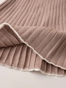 Souflis Souflis Young Girls 2 Pieces Knitted Set, Young Girl Cute Bow Sweater & Pleated Skirt Outfit, Winter