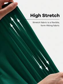 Ontre 女士褶皱长袖基础款T恤，都市通勤商务休闲装，女士正式办公着装，教师，婚礼宾客，女士优雅基础款上衣，圣诞节 - 墨綠色 - 查看 8