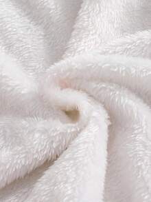 Sweetra Young Chaqueta con capucha forrada térmicamente con estampado de lazos de colores para niñas, alegre y linda, adecuada para salidas, uso diario, vuelta al colegio, otoño/invierno - Blanco - Ver 7