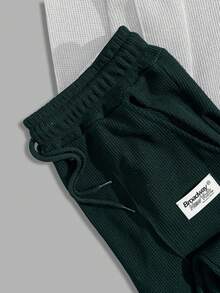 SHEIN Cottnline طقم تي شيرت بأكمام طويلة وقماش مبرد للرجال - أبيض - مشاهدة 3
