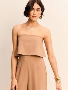 Daynim Mono tubo sin mangas y sin espalda - Beis - Ver 5