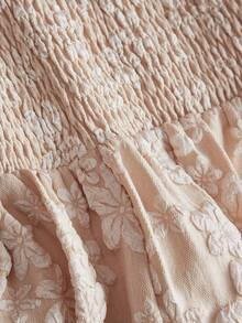 SHEIN LUNE Rochie casual jacquard fără bretele pentru femei, rochie cu corset, rochie de seară pentru repetiții, rochie fără bretele, rochie scurtă, rochie bej, rochie artistică, rochie elegantă pentru femei, serie de îmbrăcăminte la modă, carnaval